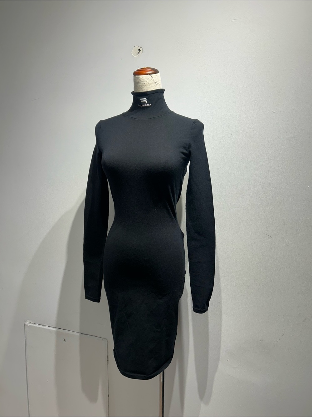 Balenciaga stretch dress with logo